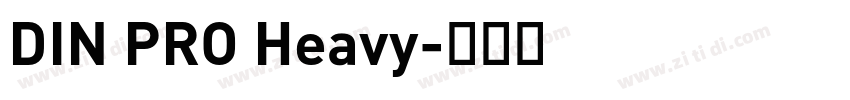 DIN PRO Heavy字体转换
